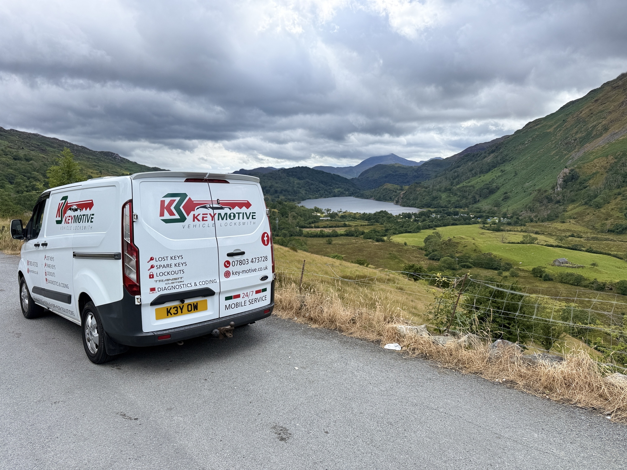 Key-Motive auto locksmith van in North Wales